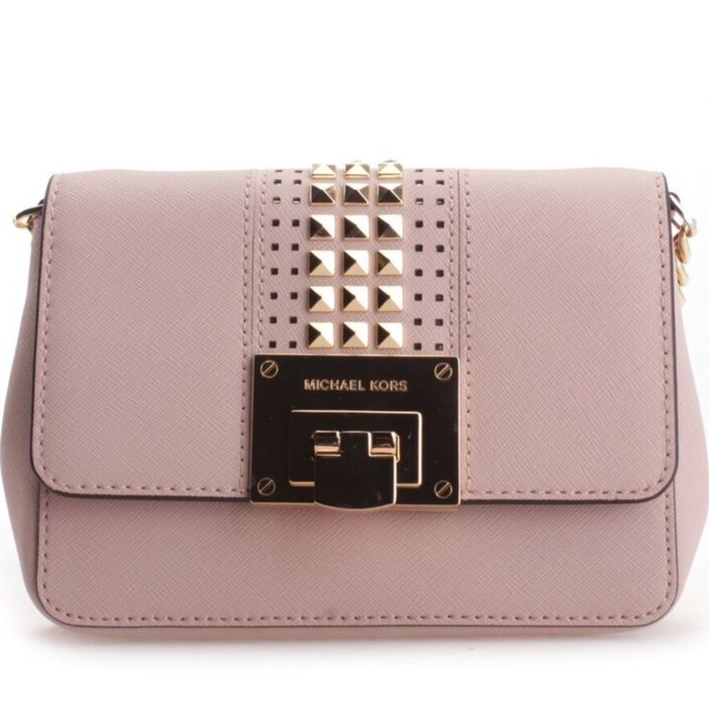 MICHAEL Michael Kors Small Tina bag with studs in ballet pink. New with tags!